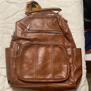 Brown backpack